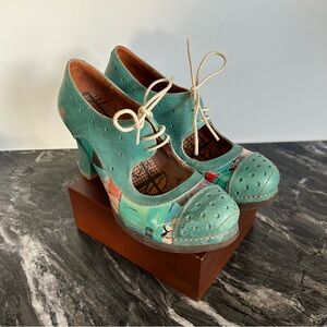 Teal Platform Pumps - The Art Company
